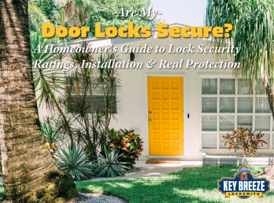 Front door of a home in Bonita Springs, Florida